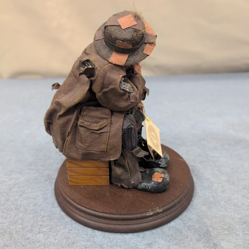 Emmett Kelly Jr., Real Rags "The Thinker 2" Collection Clown Figurine Limited Ed - Picture 4 of 6